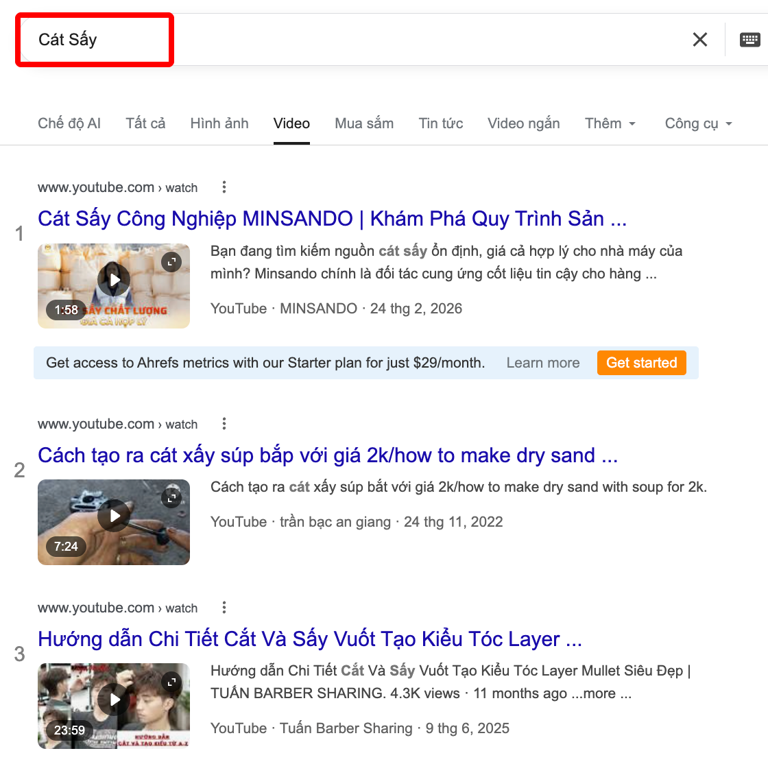 SEO Cát Sấy