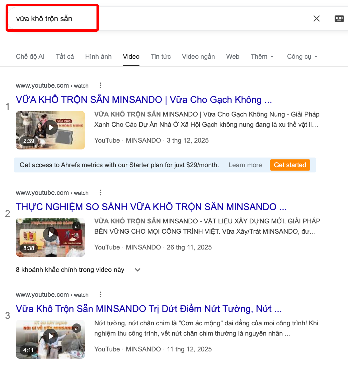 SEO Vữa Khô Trộn Sẵn